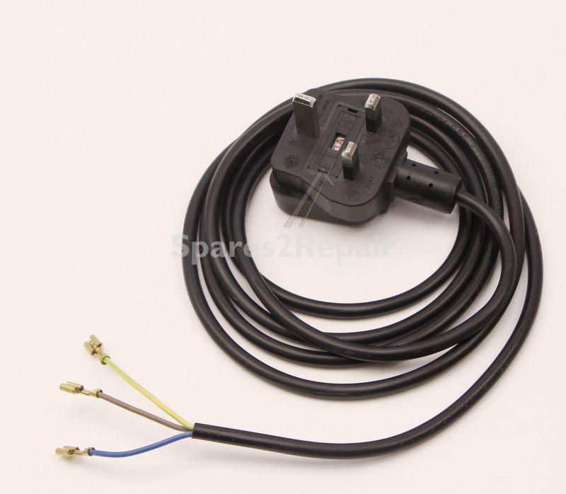 Mains Power Lead - C00505128 481010921796 Mains Cable Uk L-2000mm [Whirlpool Indesit]