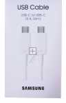 Samsung Battery Charger Leads - Suitable For Samsung Usb-c Zu Usb-c Kabel Ep-dx510 (5a) 1,8m, White
