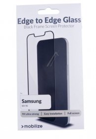 Mobilize Display Protective Film - 54614 Mobilize Glass Display Protection - Black Frame - Samsung Galaxy S21