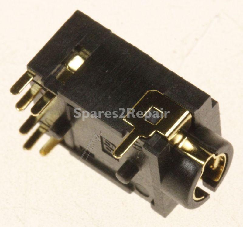 Samsung Headphone Jack - 3722-003657 Jack-phone 1p-7c p-bronze blk angle