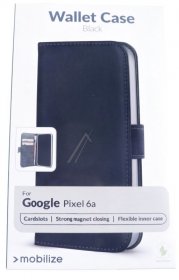 Mobilize Leather Bag Gsm - 28118 Mobilize Classic Gelly Wallet Book Case Google Pixel 6a Black
