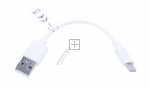 Usb-connector - Usb-c Charging And Synchronizing Cable 3a, White, 0.1m