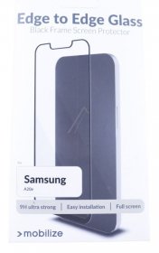 Mobilize Display Protective Film - 53310 Mobilize Glass Screen Protector - Black Frame - Samsung Galaxy A20e