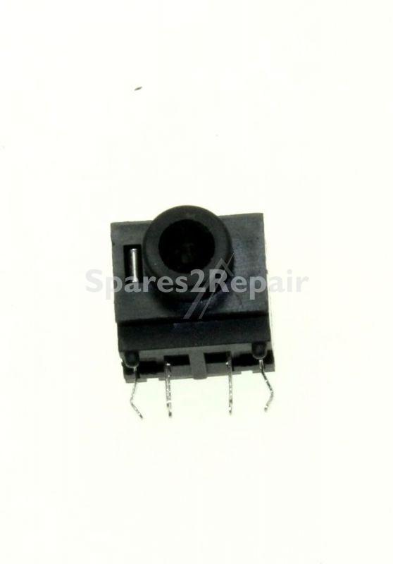 Samsung Headphone Jack - 3722-002680 Jack-ear Phone 6p nisn blk angle
