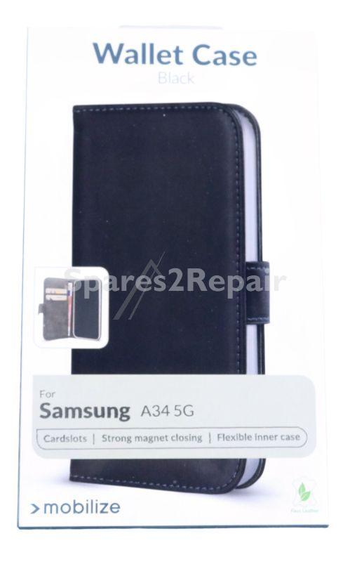 Mobilize Leather Bag Gsm - 28601 Mobilize Classic Gelly Wallet Book Case Samsung Galaxy A34 5g Black