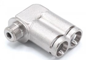 Saeco Connection Nozzle - 11008823 996530005049 Double Fitting 90° Tea Coated