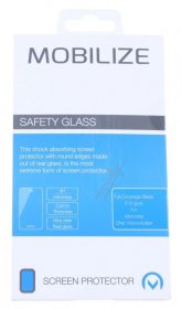 Mobilize Display Protective Film - 53430 Mobilize Glass Screen Protector - Black Frame - Motorola One Vision-action