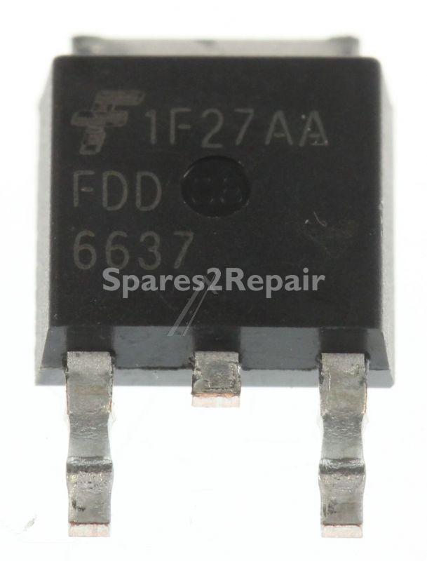 Fairchild Mos Fet Transistor - 6637 Fdd6637 P-channel Mosfet -35v 55a To-252 Smd