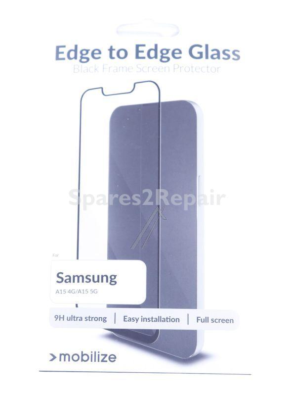 Mobilize Display Protective Film - 57496 Mobilize Glass Screen Protector - Black Frame - Samsung Galaxy A15 4g-5g