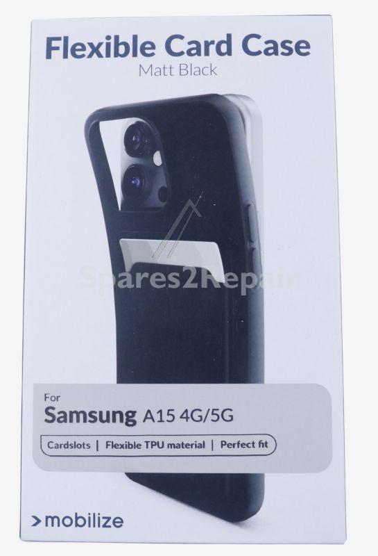 Mobilize Leather Bag Gsm - 29192 Mobilize Rubber Gelly Card Case Samsung Galaxy A15 4g-5g Matte Black