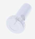Square Plug - 4055499158 Drain pipe cover white [Electrolux Aeg]