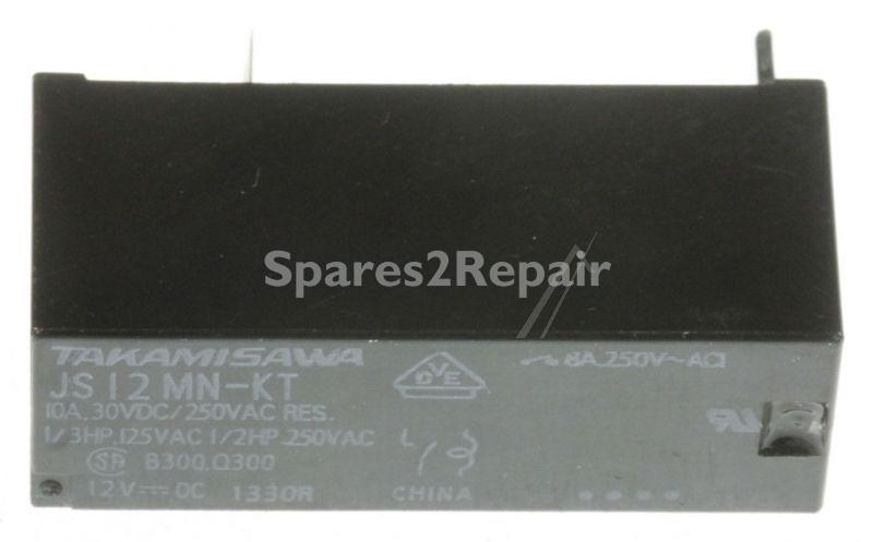 Fujitsu Pcb Relay To 12v - 12vdc 8a-250vac Pcb Relay, 1 Turnkey