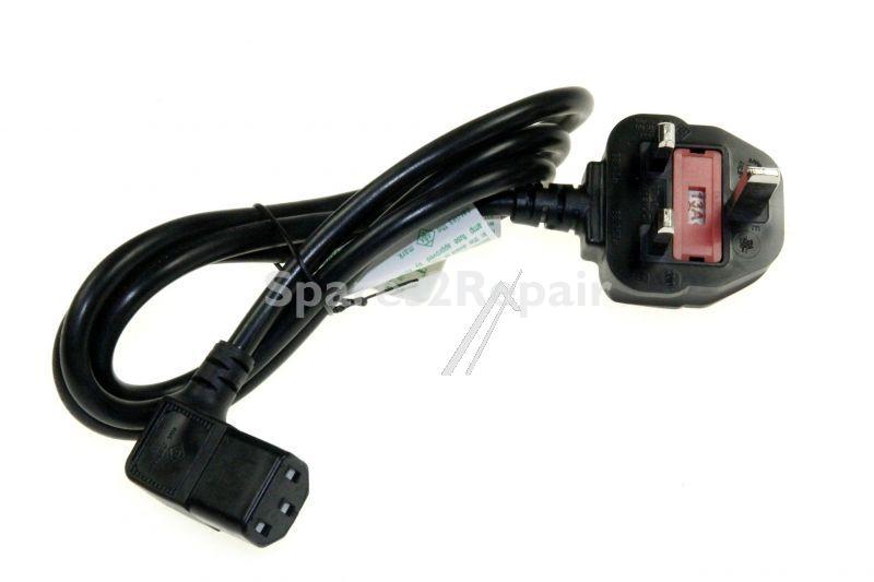 Saeco Mains Power Lead - 183970350 996530025882 Power Cable Uk J05w-f3x1 Black L=1200mm