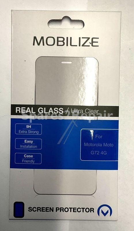 Mobilize Display Protective Film - 56662 Mobilize Edge-to-edge Glass Screen Protector Motorola Edge 30 Fusion Black Edge Glue