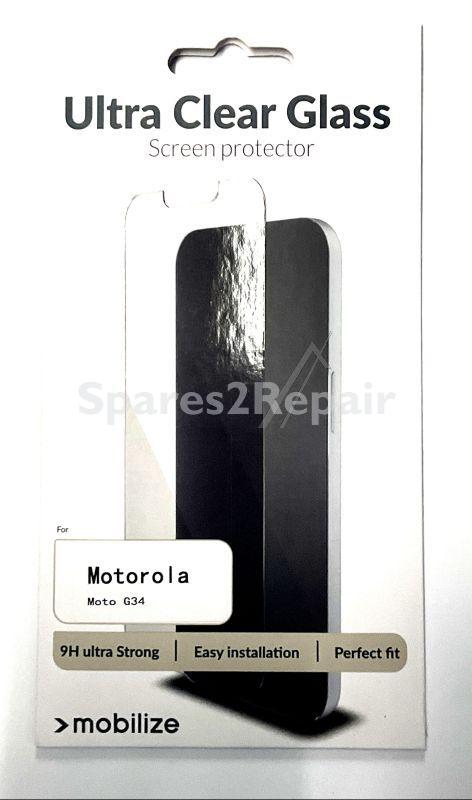 Mobilize Display Protective Plastic Film - 57589 Mobilize Glass Screen Protector Motorola Moto G34