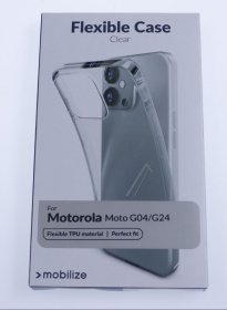 Mobilize Leather Bag Gsm - 29626 Mobilize Gelly Case Motorola Moto G04 Clear