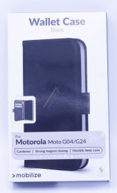 Mobilize Leather Bag Gsm - 29630 Mobilize Classic Gelly Wallet Book Case Motorola Moto G04 Black