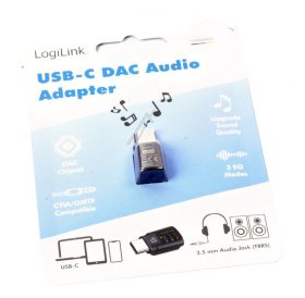 Logilink Usb adaptor - Ua0424 Usb-c To 3 5mm Dac Audio Adapter With Eq 384khz-32bit