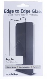 Mobilize Display Protective Film - 57758 Mobilize Glass Screen Protector - Black Frame - Apple Iphone 15 Plus-16 Plus