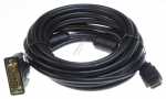 Compatible Hdmi plug-dvi plug - Hdmi-male 19p -dvi-d Male Cable 18+1pins 5 0m