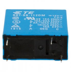 Te Connectivity Pcb Relay To 12v - 12vdc 10a-250vac Sdt-ss-112dm Relay