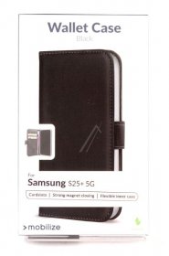 Mobilize Leather Bag Gsm - 80156 Mobilize Classic Gelly Wallet Book Case Samsung Galaxy S25+ 5g Black