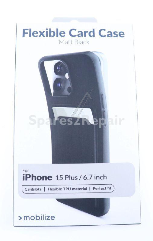 Mobilize Leather Bag Gsm - 28900 Mobilize Rubber Gelly Card Case Apple Iphone 15 Plus Matte Black