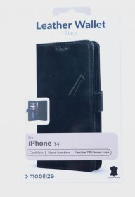 Mobilize Leather Bag Gsm - 28476 Mobilize Leather Case Apple Iphone 14 Black