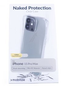 Mobilize Leather Bag Gsm - 28997 Mobilize Naked Protection Case Apple Iphone 15 Pro Max Clear