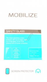 Mobilize Display Protective Film - 52430 Mobilize Glass Screen Protector - Black Frame - Huawei P20 Lite