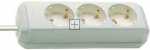 Brennenstuhl Three-way Trailing Socket - Eco-line 3-way Socket White 1,5m, Shuko