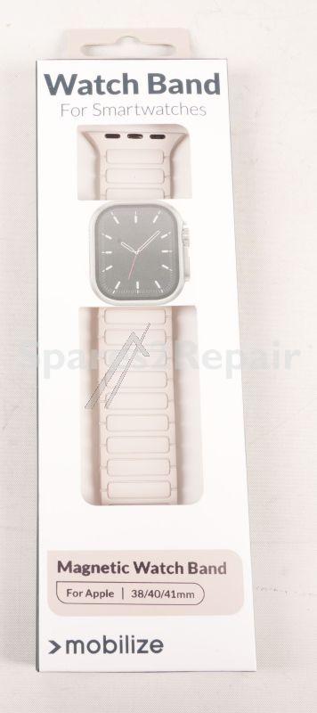 Mobilize Wristbands For Smartwatch - 81669 Mobilize Silicone Wristband - Magnetic - For Apple 38-40-41mm - Starlight