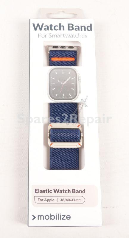 Mobilize Wristbands For Smartwatch - 81685 Mobilize Band - Elastic - For Apple 38-40-41mm - Blue