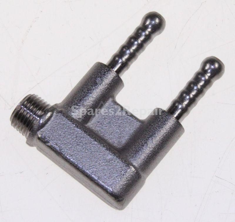Saeco Connection Nozzle - 11010243 996530005671 Double Connector 90° Connector Silicone Hose