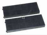 Carbon Filter - Ack62260 Cr240 Charcoal Filters (x2) Dim 24x92x250mm [Airlux]