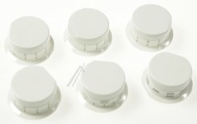 Kuppersbusch Button - 063053 Knob Replacement Substitute Spare Complete Set White
