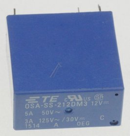 Te Connectivity Pcb Relay To 12v - 12vdc 3a-125vac Osa-ss-212dm3 Relay 2 Form A Dpst-no