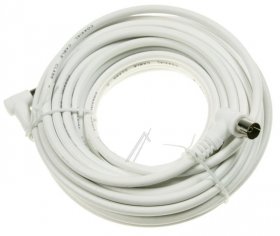 Com White Aerial Cable - White Aerial Cable, 10m Class A, Angled