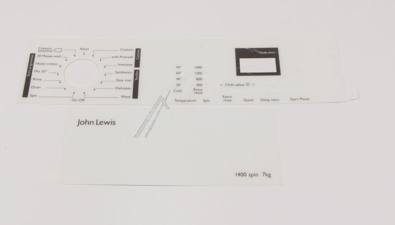 Operating Unit Screen - 8079173012 Insert Control Panel John Lewi [Electrolux Aeg]