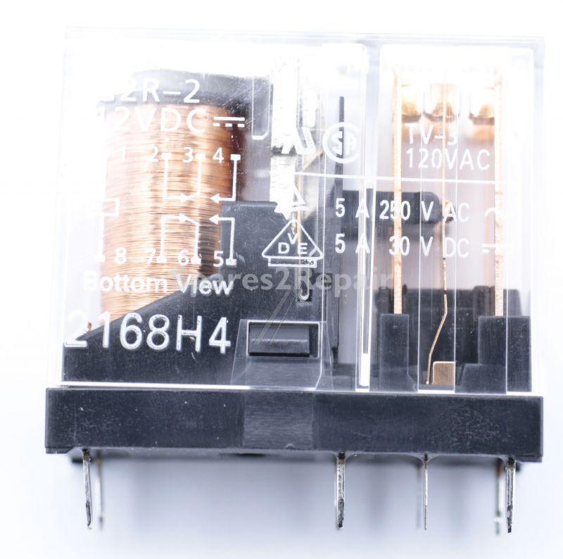 Omron Pcb Relay To 12v - 12vdc 5a-250vac Relais, 2 Wechsler
