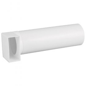 Nedco Bent Flat Pipe - 62304 Elbow With Telescope Pipe Ø 100mm-110x54mm