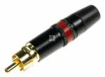 REAN RCA Plug - Gold Plated PHONO PLUG RED NEUTRIK