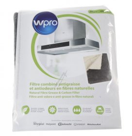 W Pro Cooker Hood Filter - C00424801 484000008652 Ecological Active Carbon Filter 470x570mm - 350g-m²