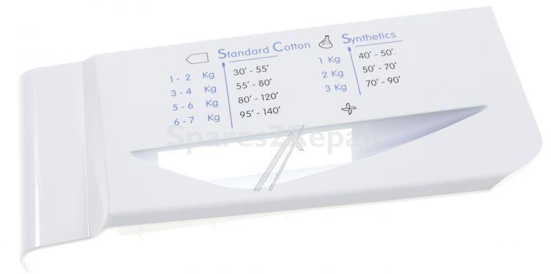 Drawer Front - C00379623 488000379623 Container Handle White Idc75 [Whirlpool Indesit]