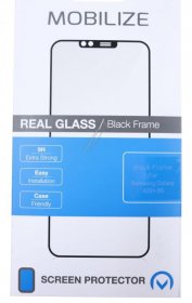 Mobilize Display Protective Film - 55987 Mobilize Glass Screen Protector Black Frame Samsung Galaxy S22+ 5g