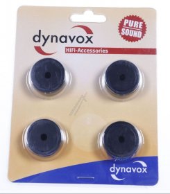 Dynavox Speaker Foot - 30x10mm 4er-set Hifi-geratefusse, Aluminium Schwarz