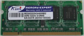 A-Data 512Mb PC2-4200S DDR2-533 Laptop Memory