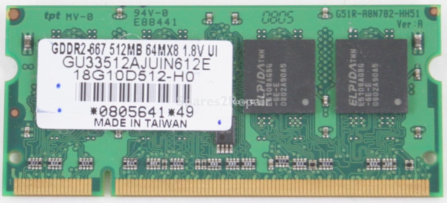 Elpida 512MB PC2-5300S DDR2-667 Laptop Memory