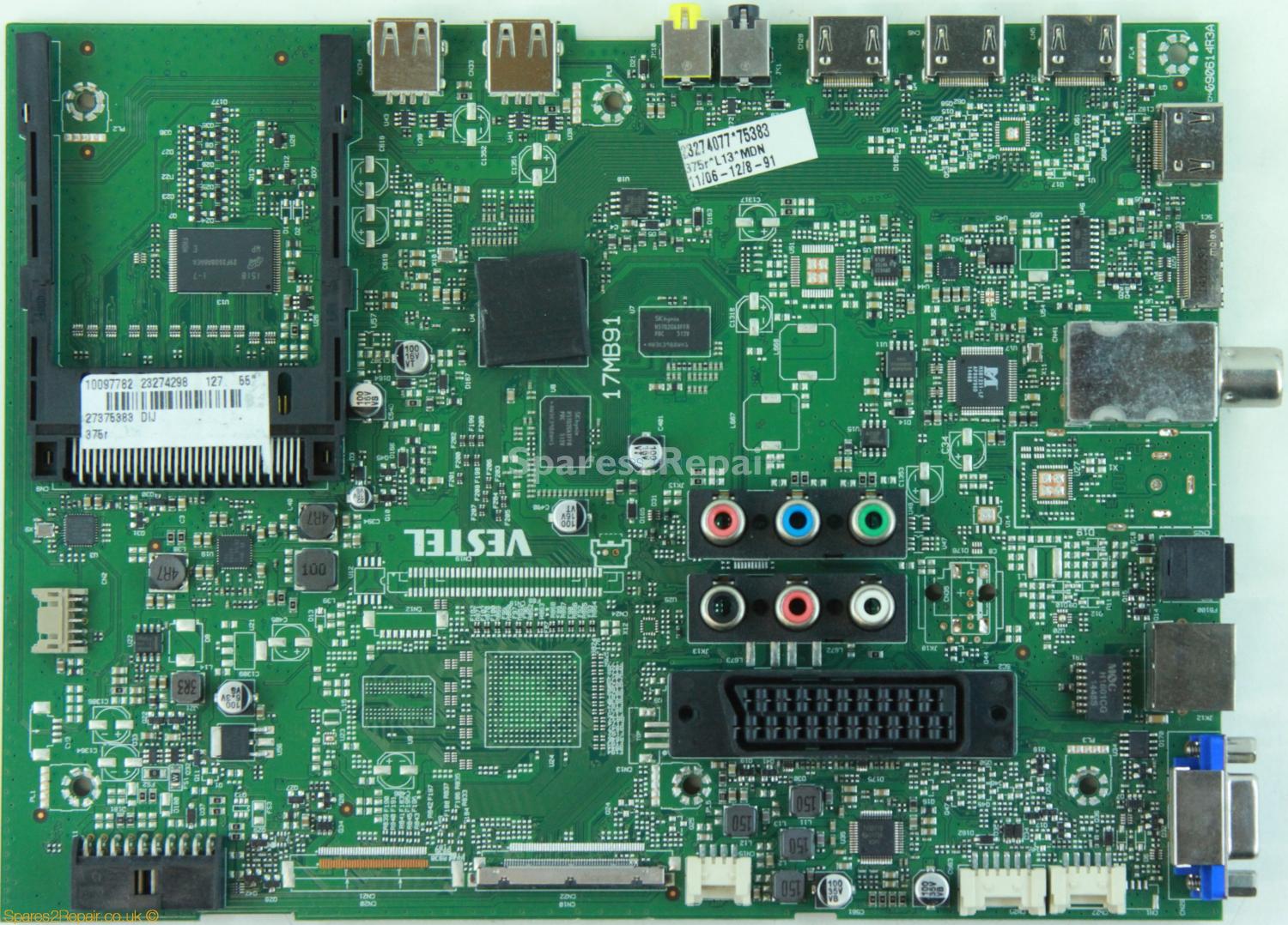 Hitachi 55HZT66U - Main AV - 23274298 - 17MB91 - 090614R3A