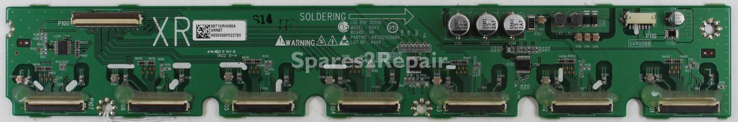 LG PDP50X30010 - Buffer - 6870QSC008A - 6871QRH080A - PDP 051116 - 50X3 XR
